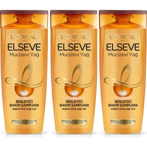 Elseve Şampuan 450 ml Mucizevi Yağ x 3 Adet