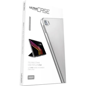 Ultrapad Gri Tablet Kılıfı Katlanabilir Standlı ve Kapaklı 360 Ön Arka Tam Koruma
