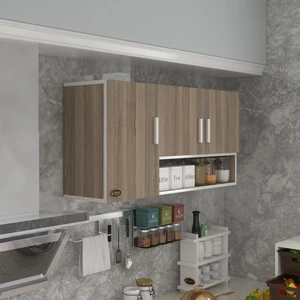 Kenzlife hazır mutfak mirandus22 crd 060*120*22 mutfak banyo dolabı kapaklı raflı