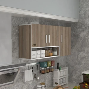 Kenzlife hazır mutfak mirena32 crd 060*120*32 mutfak banyo dolabı kapaklı raflı