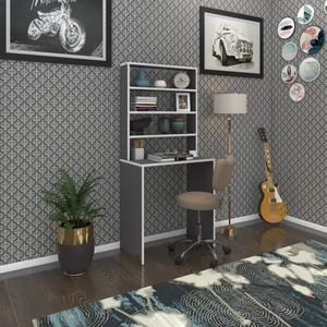 Kenzlife bilgisayar çalışma masası hamilton70 gri ofis sekreter laptop