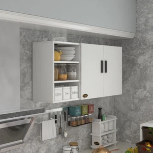Kenzlife hazır mutfak castus22 byz 060*120*22 banyo dolabı kapaklı raflı arkalıklı