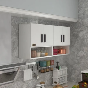 Kenzlife hazır mutfak vesper byz 060*120*22 mutfak banyo dolabı kapaklı raflı