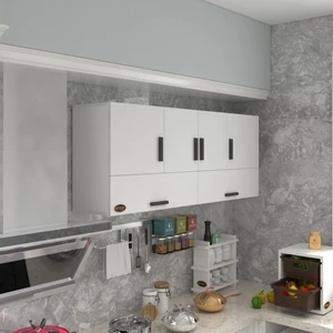 Kenzlife hazır mutfak general byz 060*150*32 mutfak banyo dolabı kapaklı raflı