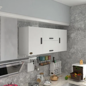 Kenzlife hazır mutfak lucida byz 060*150*32 mutfak banyo dolabı kapaklı raflı