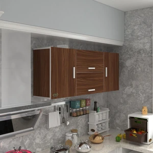 Kenzlife hazır mutfak lucida cvz 060*150*32 mutfak banyo dolabı kapaklı raflı