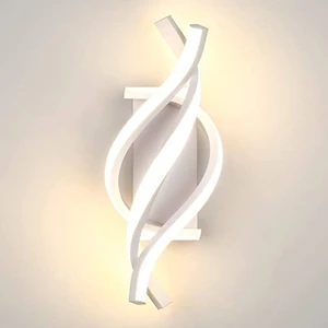 Kapalı Duvar Işığı, Modern LED Duvar Lambası 18W Kavisli Tasarım IP20, Yatak Odası, Oturma Odası Için (Yurt Dışından)
