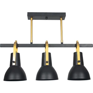 Fer Avize  Relax Özel Tasarım Salon - Mutfak - Yemek Masası Üstü Sıralı Siyah Renk 3 Lü Avize