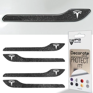 Ipg Tesla Model 3 - Model Y Için Özel Kesim Tesla Logolu Kapı Kolu Sticker Seti (4'lü Set)