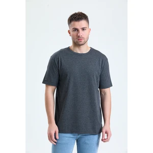 Fuqtime Koyu Gri Renk Loose Fit T-Shirt