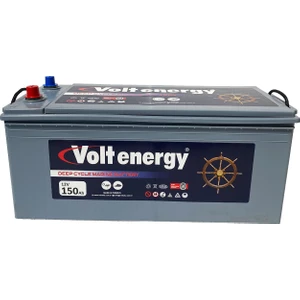 Energy 12 V 150 Amper Deep Cycle Marin Bakımsız Akü ÜRETİM YILI:(2025)