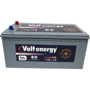 Energy 12 V 200 Amper Deep Cycle Marin Bakımsız Akü (Üretim 2025)