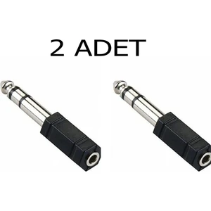 2 Adet 3.5 mm 6.3 mm Jack Çevirici Piyano Için Kulaklık Çevirici