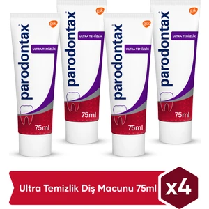 Ultra Temizlik Diş Macunu 75 ml x 4 Adet Plak Temizliği İçin Gelişmiş Formül