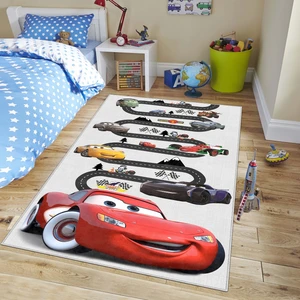 Confidence Home Makinede Yıkanabilir Kaymaz Taban Leke Tutmaz Antialarjik Yol Desenli Çocuk Odası Halısı Oyun Matı