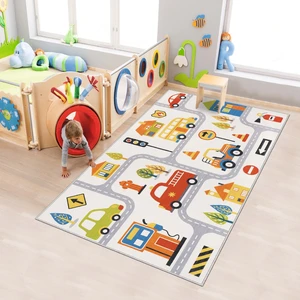 Confidence Home Makinede Yıkanabilir Kaymaz Taban Leke Tutmaz Antialarjik Çocuk Odası Halısı Oyun Matı