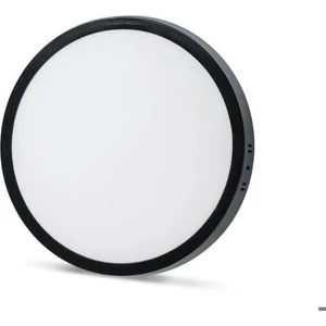 24W Yuvarlak Sıva Üstü LED Panel / Siyah (Gün Işı