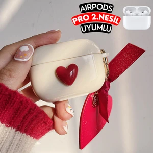 Airpods Pro 2. Nesil Uyumlu Kalpli Koruyucu Kılıf, Darbeye Dayanıklı Kopçalı Silikon Kılıf