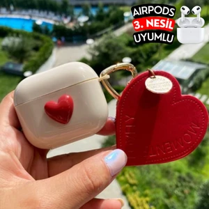 Airpods 3. Nesil Uyumlu Kalpli Koruyucu Kılıf, Darbeye Dayanıklı Kopçalı Silikon Kılıf