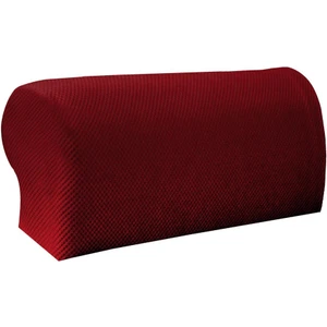 Streç Kanepe Kol Dayama Kapağı Polyester Koltuk Slipcovers Leke Dirençli Kırmızı (Yurt Dışından)