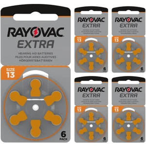 Extra 13 Numara Işitme Cihazı Pili (5 Paket x 6 Adet = 30 Adet Pil)
