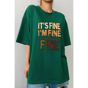 Fine Baskılı T-Shirt