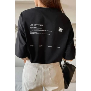 Life Baskılı T-Shirt