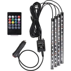 12 Ledli Ayak Altı LED Sese Duyarlı Rgb Kumandalı LED
