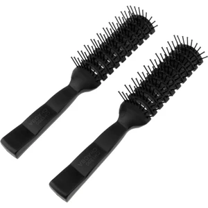 2pcs Stil Saç Fırçası Kaburga Tarağı Anti-Statik Salon Adanmış Kıvırcık Saç Tarağı (Yurt Dışından)