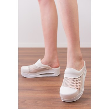 Blum Sabo Terlik Tasarım Fileli Beyaz Air Max Kadın Fiyatı