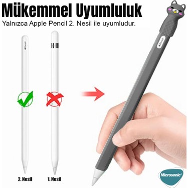 Microsonic Apple Pencil (2. Nesil) Kılıf Figürlü Silikon Fiyatı
