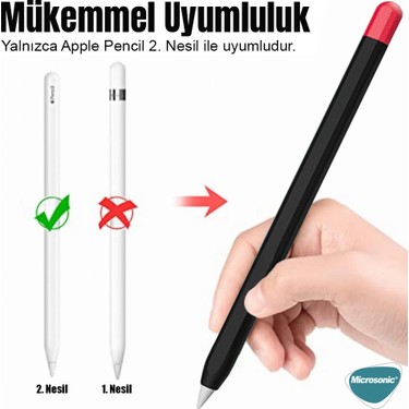 Microsonic Apple Pencil (2. Nesil) Kılıf Mat Silikon Sarı Fiyatı