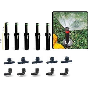 Mgf Plast 5 Adet x Hunter Çim Sulama Kısa Gövde Psu-02(7cm) Fiyatı