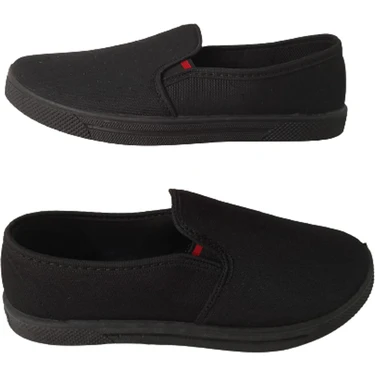 Emek Unisex Siyah Keten