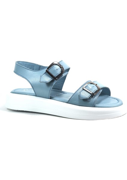 121 & & Mavi Günlük Kadın Sandalet