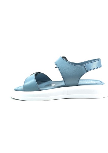 121 & & Mavi Günlük Kadın Sandalet