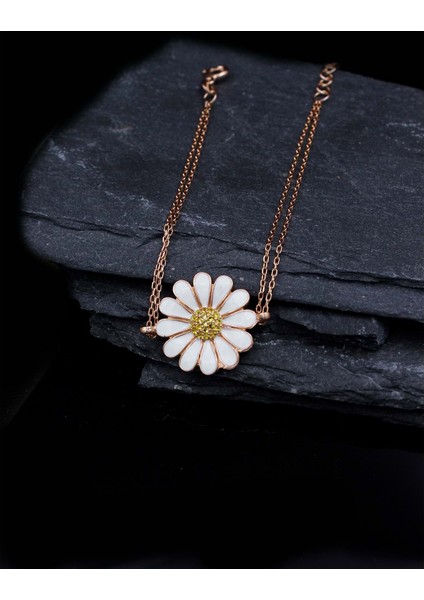 925 Ayar Gümüş Papatya Bileklik