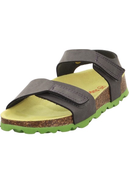 Fussbett Çocuk Gri Yeşil Mantar Tabanlı Sandalet fiyatları