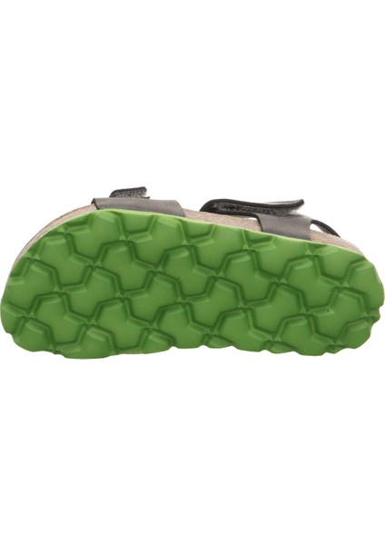 Fussbett Çocuk Gri Yeşil Mantar Tabanlı Sandalet indirimleri