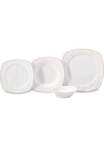 Mona Collection 60 Parça Kare Yemek Takımı