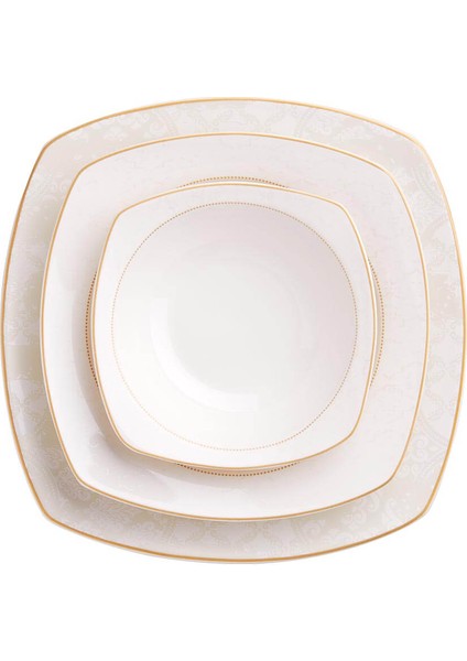 Mona Collection 60 Parça Kare Yemek Takımı