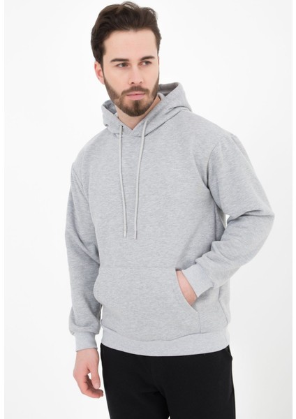 Erkek Kapüşonlu Sweat Gri modelleri