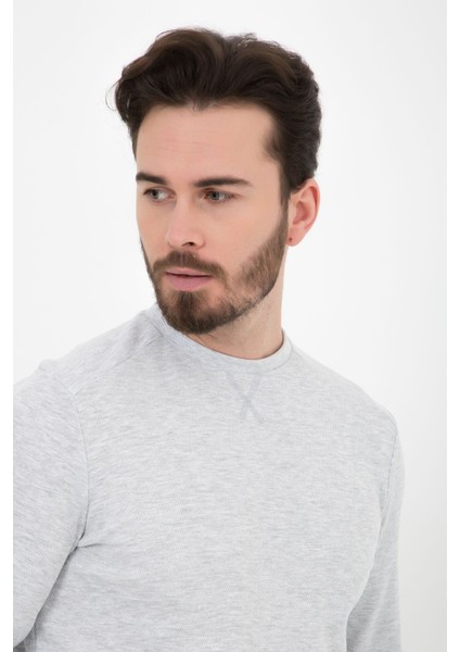 Erkek Basic Dokulu Sweat