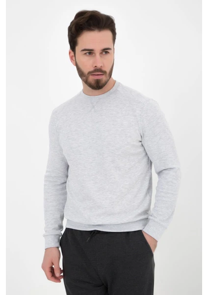 defy's Erkek Basic Sweatshirt Kar Melanj