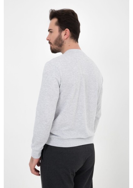 defy's Erkek Basic Sweatshirt Kar Melanj