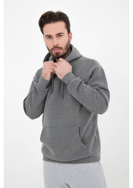 Erkek Kapüşonlu Sweat Antrasit fiyatları