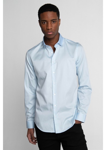 Slim Fit Koton Saten Premium Seri Erkek Gömlek fiyatları