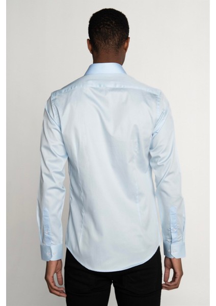 Slim Fit Koton Saten Premium Seri Erkek Gömlek fırsatları