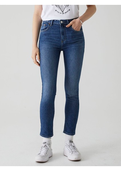Kadın Ronna X Yüksek Bel Dar Paça Slim Jean Pantolon fiyatları