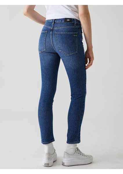 Kadın Ronna X Yüksek Bel Dar Paça Slim Jean Pantolon modelleri